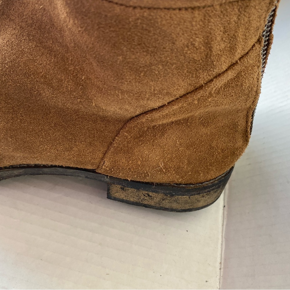 Free People Carlisle Suede Over The Knee Boots Honey Whiskey Size 41 US 10 - Picture 13 of 14